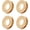 Gold, variant on Metal Push Snap Together Grommet Flat Surface Snap Rings Eyelet O-Rings Purse Loop Easy Installation Pack of 4 (11mm (7/16"), Gunmetal Black)