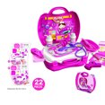 thumbnail image 2 of Ensemble de Mini-Famille comme Montré Ensemble de Jouets Ensemble de Jeu de Rôle Ensemble de Jouets pour Enfants Kit de Valise 22 Pcs, 2 of 3