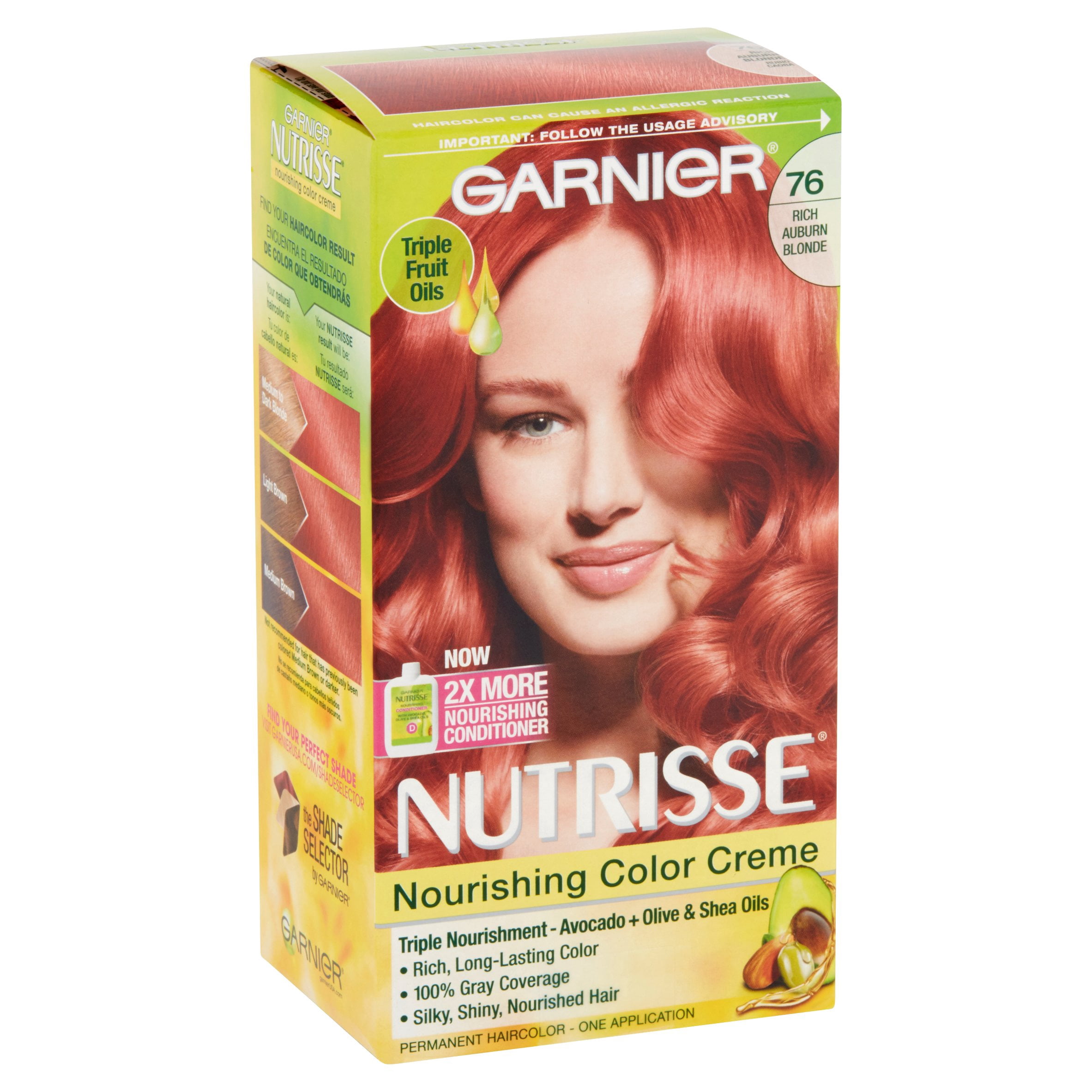 Garnier Nutrisse Nourishing Color Creme, Rich Auburn Blonde