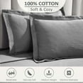 thumbnail image 4 of Superior Peploi Cotton Matelasse Bedspread Set, Queen, Gray, 4 of 8