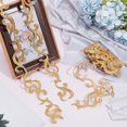 thumbnail image 6 of 4.16 Yards 1-5/8 inch Gold Embroidery Polyester Ribbons Iron on Metallic Flower Lace Metallic Lace Trim for DIY Handicrafts Handbags Home Decor Clothing Accessories, 6 of 7