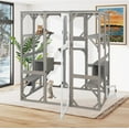thumbnail image 5 of PETSCOSSET 71" Large Outdoor Catio Cat Enclosures Wooden Outside Cat's Patio Cats House, 5 of 8