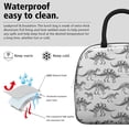thumbnail image 3 of Womens White Dinosaurs Skeletons Pattern Lunch Box for Work,Insulated Lunch Bag for Women,Loncheras Para Mujer,Leakproof Adult Lunch Bag for Work,Beach,Travel,Picnic,Camping, 3 of 7