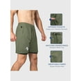thumbnail image 3 of Zilpu Mens Quick Dry Athletic Performance Shorts with Zipper Pocket (7 inch), 3 of 6