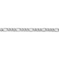 thumbnail image 4 of Auriga Fine Jewelry 14K White Gold 3.5mm Figaro Chain Necklace 16inch for Women, 4 of 6