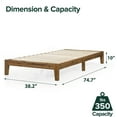 thumbnail image 4 of Cadre de lit plateforme en bois 10 po Zinus Lucinda, 4 of 5