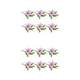 thumbnail image 1 of kurtrusly 6 Pcs Lys Artificiels Fleurs Simulation Longue Durée Vives Décoratives Maison Salon Fausses Fleurs Roses 2ensemble, 1 of 6