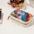 thumbnail image 7 of Rainbow Unicorn Velvet Portable Travel Organizer with Removable Compartment - Gift with Bracelet Holder, Jewelry Box, and Jewelry Organizer, 7 of 7