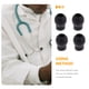 thumbnail image 3 of 4 piezas de repuesto para olivas de estetoscopio, tapones para los oídos, repuesto para auriculares, funda para auriculares, color negro, 3 of 7