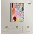 thumbnail image 2 of Flaming Abstract Retro Modern Abstract Canvas Wall Art by Art Remedy, White Floater Frame, 20"x30", 2 of 7