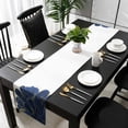 thumbnail image 3 of Navy Blue Gold Table Runner 72 Inches Long, Abstract Line Art Troditional Ink Painting Kitchen Coffee Dining Table Decoration for Home Party Birthday Wedding Home Decor 18x72 Inches, 3 of 8