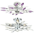 thumbnail image 2 of Modern Simple Crystal Ceiling Lamp Leaf Chandelier Droplight For kitchen Living Room Bedroom Restaurant, 2 of 6
