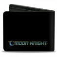 thumbnail image 2 of Marvel Comics Wallet, Bifold, Moon Knight Hieroglyphics Pose and Logo Black Grays Tans, Vegan Leather, 2 of 3