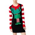 thumbnail image 1 of Vestido Suéter Hooked Up by IOT para mujer negro grande, 1 of 1