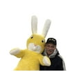 thumbnail image 7 of American Made Giant Stuffed Yellow Bunny 60 Inch Soft Big Plush Rabbit 5 Foot Rabbit Made in USA, 7 of 7