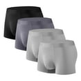 thumbnail image 1 of Plebaso Underwear Boxers for Men Comfortable Stretch Boxer Soft Briefs Breathable Men's 4 Pack Underpants, 1 of 2