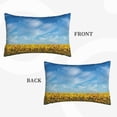 thumbnail image 4 of Bixox Blooming Sunflower Field Printed Pillow Protector,Super Soft Ideal for Home,Guests,Rentals - 16"x24", 4 of 8