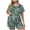 Green, variant on Tqcoqu Women's Plus Size Pajama Sets Short Sleeve Pjs 2 Piece Top and Shorts Sleepwear Comfy Soft Lounge Sets with Pockets,A-Blue,Women's XL-XXXXXL