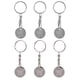 thumbnail image 1 of unbranded 6Ud Llaveros De Inoxidable Para Carrito Supermercado Con Token Y Portátil, 1 of 8