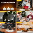 thumbnail image 4 of PYAN-100 Pack LED Tea Lights Bulk, 200+ Hours Long Lasting Battery Operated Flameless Candles for Wedding Centerpieces, Proposal Decorations, Valentine's Day & Event Decor (Warm White), 4 of 4