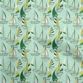 thumbnail image 1 of oneOone Cotton Poplin Mint Green Fabric Yacht Sewing Fabric By The Yard Printed Diy Clothing Sewing Supplies 42 Inch Wide, 1 of 6