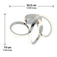 thumbnail image 4 of Artika Plafonnier Encastré Moderne à Tourbillon, Chrome, 4 of 4