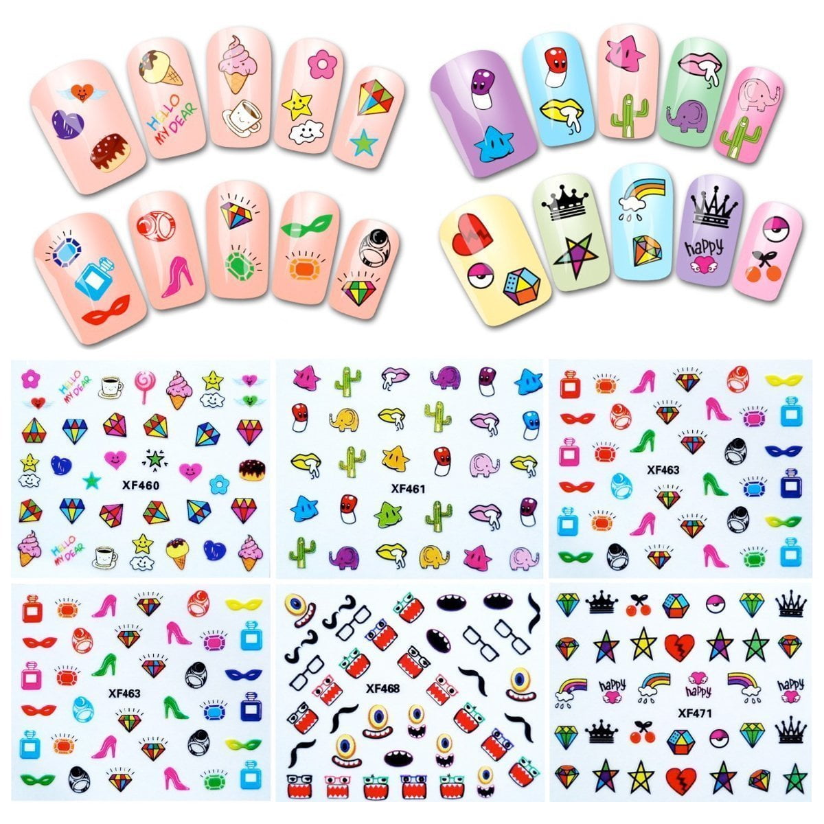 nail decals walmart