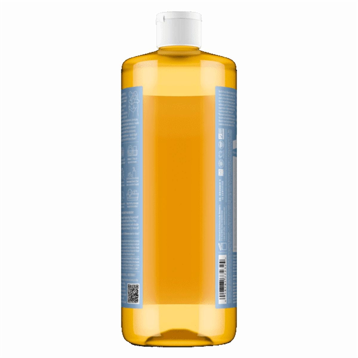 (3 pack) Dr. Bronner's Magic Soap - Castile Liquid Soap - 32 oz - Body Wash, Face Wash - Unscented - Age Group: Baby & All Ages