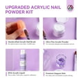 thumbnail image 4 of Saviland Acrylic Nail Kit - 3 Colors Acrylic Powder and Liquid Set with Mononer Acrylic Liquid, Nail Dehydrator & Acid-Free Primer Set ,Acrylic Nail Brush for Nail Extension, 4 of 8