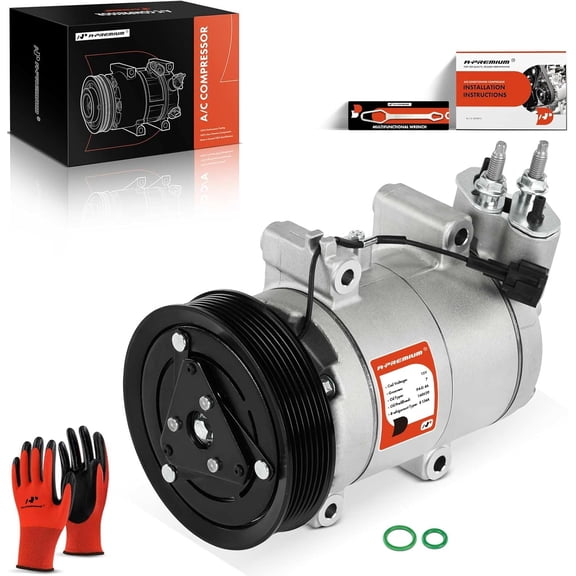 A-Premium Air Conditioner AC Compressor with Clutch Compatible with Nissan Urvan 2000-2013