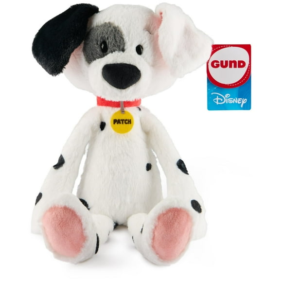 GUND Disney Official Patch Toothpick Plush, 101 Dalmatians, Puppy Stuffed Animal for Ages 1 and Up, White, 15â