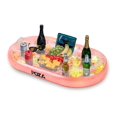 thumbnail image 1 of Enfriador Flotante Inflable POZA Oro Rosa con Confeti 99x58 cm, 1 of 8