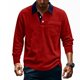 thumbnail image 1 of pstuiky Camisas de invierno de manga larga para hombre, Camisa informal de manga larga con botones y bolsillo de pana de color liso para hombre salir tops xxxl, 1 of 9