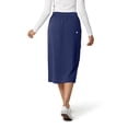thumbnail image 2 of Medichic Women's Cargo 5-Pocket Scrub Skirt – 34" Length, Knit Waist, Flex Fabric, Black XS, 2 of 4