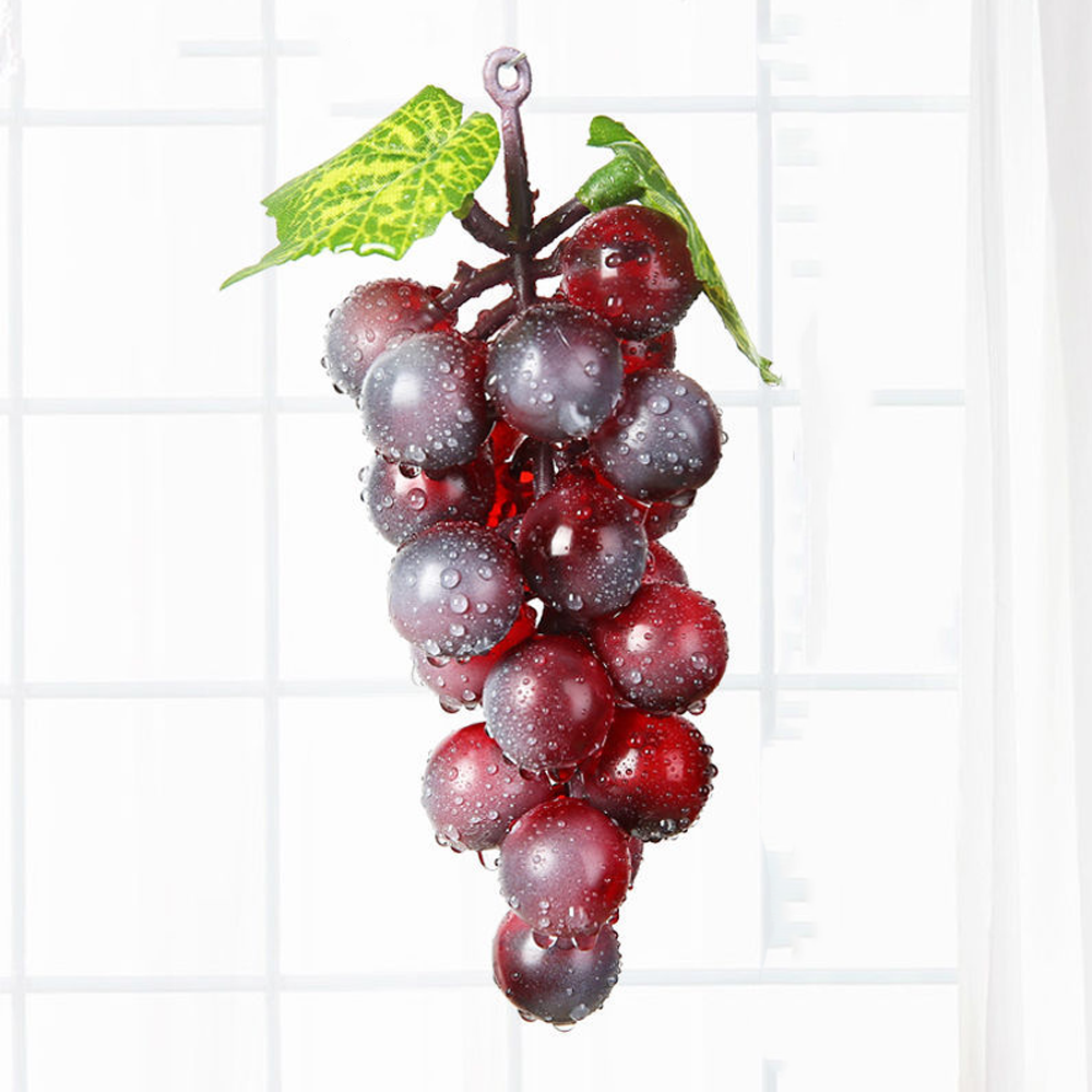 Artificial Grapes Cluster - Lifelike Fake Purple Grape Decor For Wedding, Kitchen & Party Centerpieces - View #12