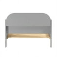 thumbnail image 3 of Classic Solid Wood Twin Bookcase Bed - Gray, 3 of 5
