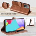 thumbnail image 6 of Compatible with Samsung Galaxy A51 5G Wallet Case, Galaxy A51 5G Case Leather with Card Holder Magnetic Kickstand Wrist Strap Flip Shockproof Case for Samsung Galaxy A51 5G Life Tree Browm, 6 of 14