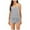 Grey, variant on Christmas pajamas Christmas gift Women's Sexy Silk Pajama Set With V Neck Suspender Vest And Sleeveless Shorts For Home Wear