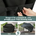 thumbnail image 5 of Unicook Gas Grill Cover 65 inch, Heavy Duty Waterproof BBQ Cover for Grills up to 63" Width, Fits Grills of Weber Char-Broil Nexgrill and More, Black, 5 of 7