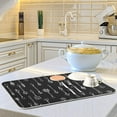 thumbnail image 6 of GZHJMY Ethnic Arrow Aztec Tribal Black Dish Drying Mat, Absorbent Microfiber Dishes Drainer Mats for Kitchen Counter Large Size 16 x 18 Inch, Coffee Mat, 6 of 7