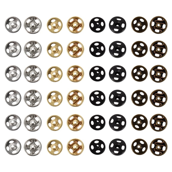 40 Pcs Mini Pastel Sew-On Buttons for Dolls, Hidden Buckle Fasteners, Decorative Craft Supplies
