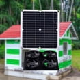 thumbnail image 3 of GROWTH TANK Indoor Solar Panel Fan Kit , Panel Module Quiet Mounted Pet Four Exhaust Fan for, 3 of 8
