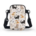 thumbnail image 2 of HELLHERO Cat Paw Print Pattern Women Shoulder Bag for Adult Polyester Crossbody Sling Bags with Adjustable Shoulder Strap, 2 of 7