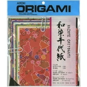 Aitoh Origami Paper 5.875"X5.875" 20/Pkg-Wazome Chiyogami Unryushi