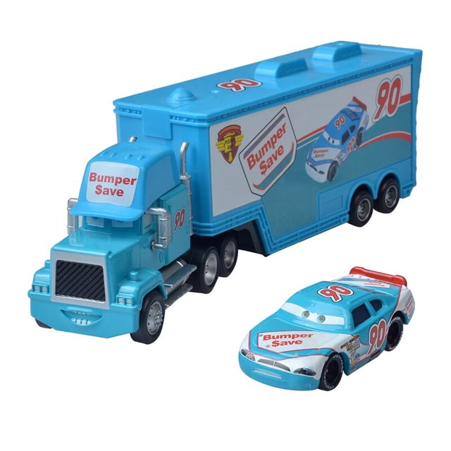 Disney Pixar Cars 3 Toy Lightning McQueen Cars And Truck Uncle Mike Truck 1:55 Aleación de plástico Coche de juguete para niños Regalo de Navidad Gao Jinjia LED