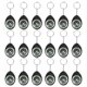 thumbnail image 1 of Brújula con Llavero [18PCS] - Brújula Mini de Supervivencia a Granel con Anillo para Senderismo y Camping - [Negro], 1 of 6
