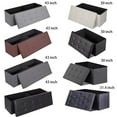 thumbnail image 2 of SONGMY 30" Storage Ottoman Bench, Dark Grey Foot Rest Stool for Bedroom Entryway Living Room, 2 of 10