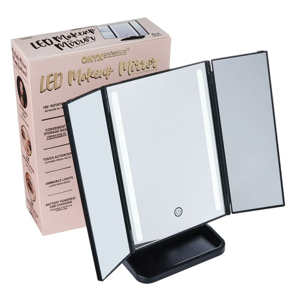 Onyx Professional LED Mirror with InBase Storage and Magnifying Mirror