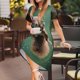 thumbnail image 3 of Balery Squirrel Vestidos sueltos de manga corta para mujer, vestidos de verano 2025, vestidos casuales de corte A con vuelo., 3 of 6