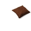 Square Cotton Twill Pillow, Chocolate